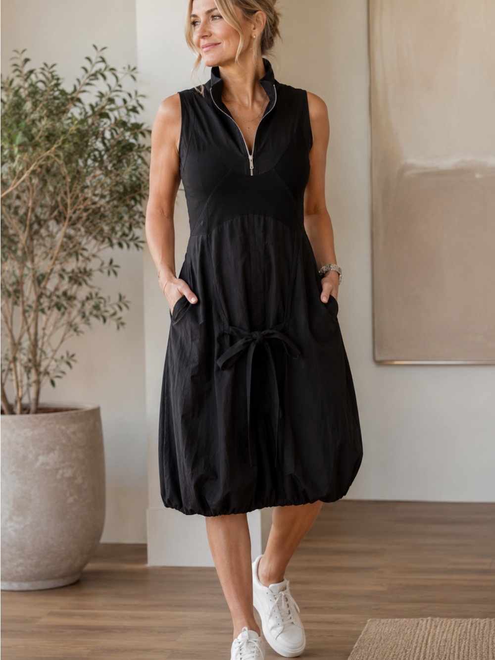 Black Halter Sheath Maxi Dress
